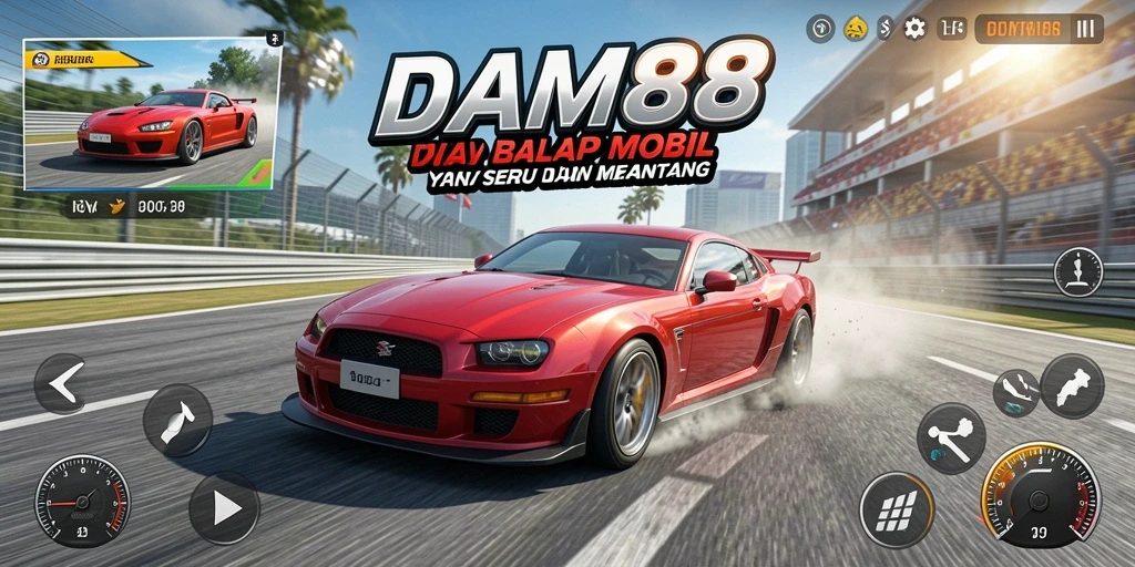 Gameplay Racing yang intens dan mendebarkan di DAM88.