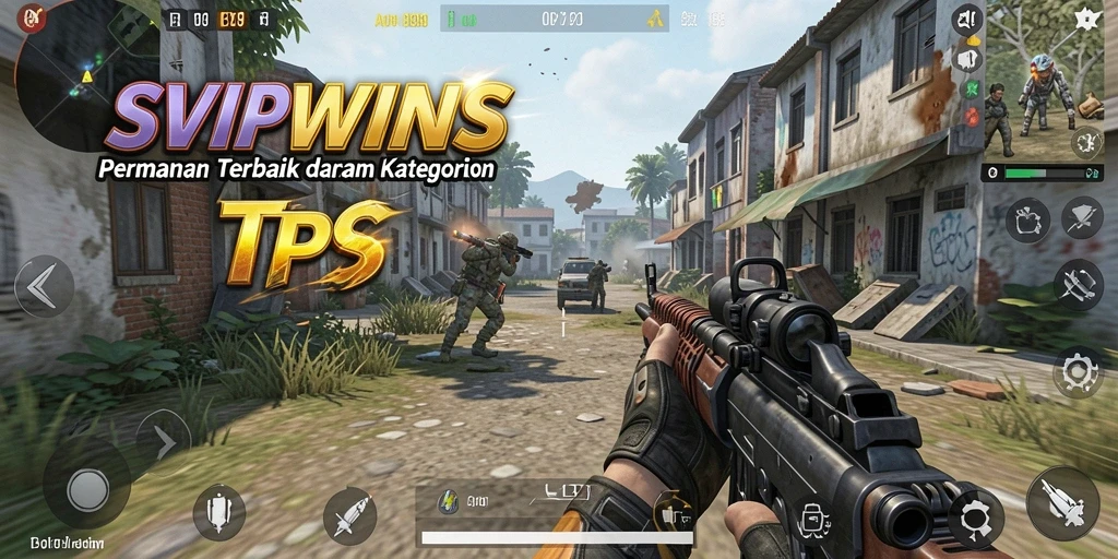 Tampilan gameplay yang seru dari SVIPWINS di arena TPS.