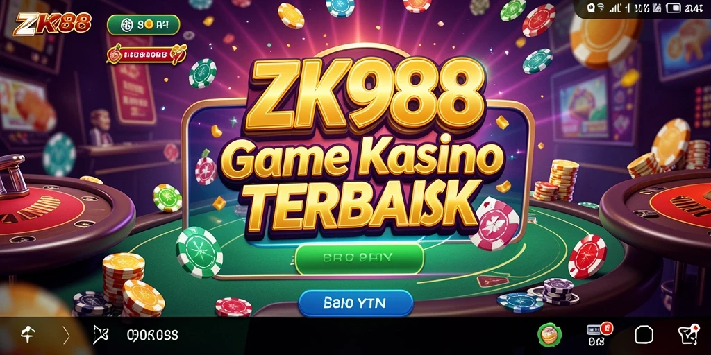 Tampilan gameplay menakjubkan di aplikasi Kasino ZK988.