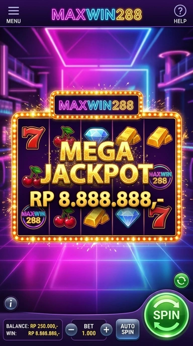 Screenshot fitur unggulan maxwin288 untuk pengguna baru.